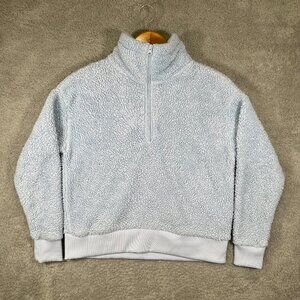 Joe Fresh Active blue Sherpa Jacket Women Active‎ Fleece Pullover